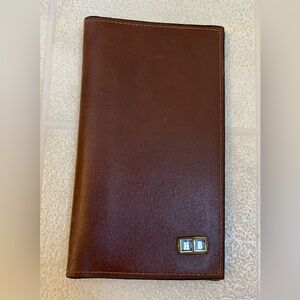 VINTAGE HB GLOVE COWHIDE LEATHER CHECKBOOK HOLDER
